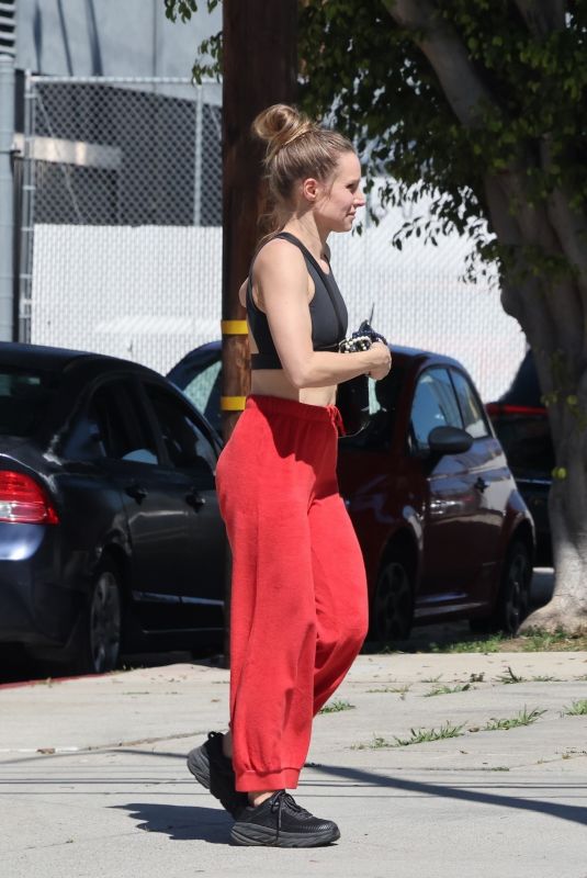 KRISTEN BELL Out and About in Los Angeles 04/19/2024
