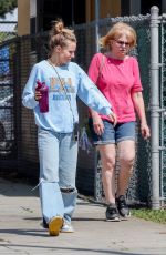 KRISTEN BELL Out with Her Mother in Los Angeles 04/21/2024
