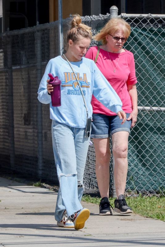 KRISTEN BELL Out with Her Mother in Los Angeles 04/21/2024