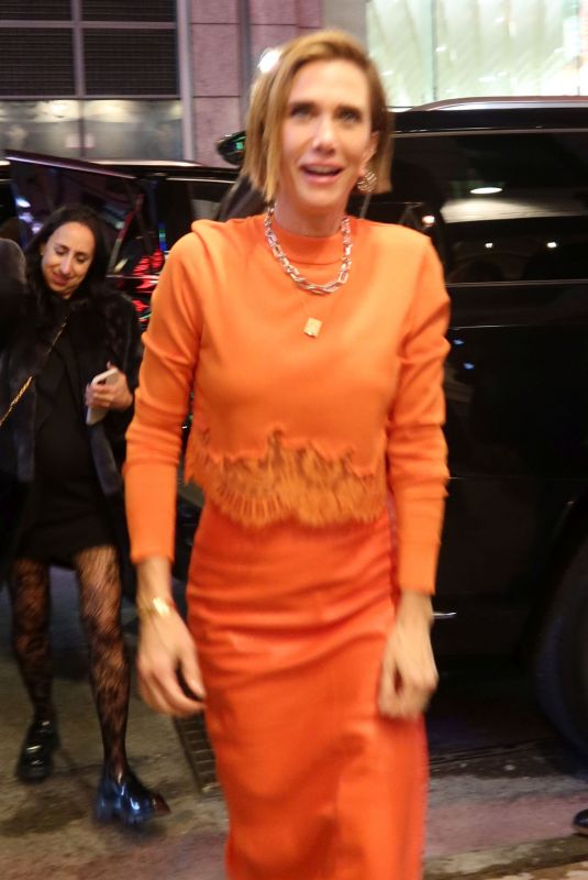 KRISTEN WIIG Arrives at SNL Afterparty at Oyster Bar in New York 04/06/2024