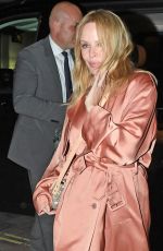 KYLIE MINOGUE Arrives at Chiltern Firehouse in London 04/10/2024