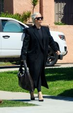 LADY GAGA Out Visiting a Friend in West Hollywood 04/07/2024