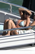 LARSA PIPPEN in Bikini at a Superyacht with Friends in Miami Beach 03/31/2024