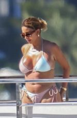 LARSA PIPPEN in Bikini at a Superyacht with Friends in Miami Beach 03/31/2024