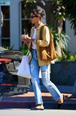 LAURA HARRIER Out on Melrose Place in Los Angeles 04/09/2024