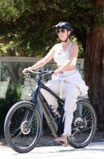 LAUREN SILVERMAN on a Bike Ride in Malibu 04/03/2024