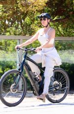 LAUREN SILVERMAN on a Bike Ride in Malibu 04/03/2024