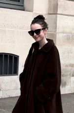 LILY COLLINS Out and About in Paris 04/07/2024