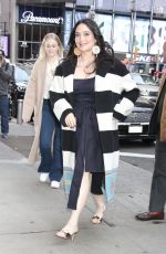 LILY GLADSTONE Arrives at Good Morning America in New York 04/17/2024