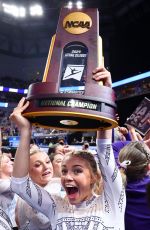 LIVVY DUNNE at 2024 NCAA Gymnastics Championship in Fort Worth 04/20/2024
