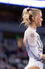 LIVVY DUNNE at 2024 NCAA Gymnastics Championship in Fort Worth 04/20/2024