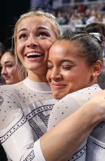 LIVVY DUNNE at 2024 NCAA Gymnastics Championship in Fort Worth 04/20/2024
