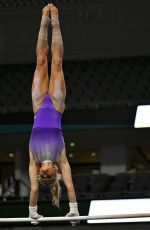LIVVY DUNNE at 2024 NCAA Gymnastics Championship in Fort Worth 04/20/2024