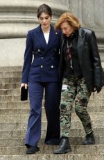 LIZZY CAPLAN on the Set of Zero Day at New York State Supreme Court in New York 04/14/2024