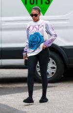 LORI HARVERY Leaves Pilates Class in Bel Air 04/25/2024