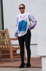 LORI HARVERY Leaves Pilates Class in Bel Air 04/25/2024