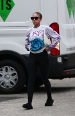 LORI HARVERY Leaves Pilates Class in Bel Air 04/25/2024