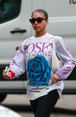 LORI HARVERY Leaves Pilates Class in Bel Air 04/25/2024