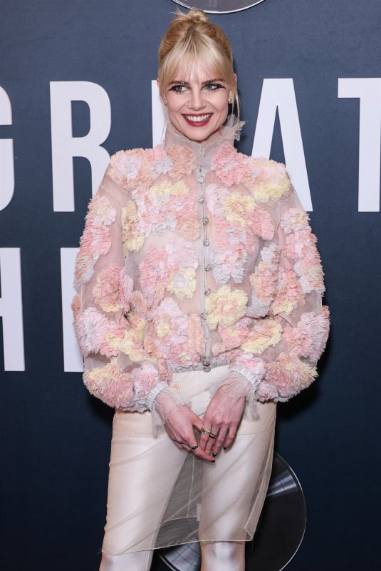 LUCY BOYNTON at The Greatest Hits Premiere at El Capitan Theatre in Los Angeles 04/15/2024