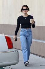 LUCY HALE Out for Coffee in Studio City 03/31/2024