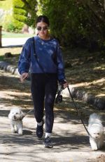 LUCY HALE Out with Her Dogs in Studio City 04/01/2024