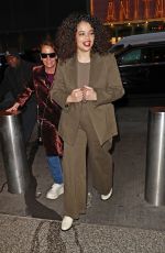 LYDIA WEST Arrives at CBS Studios in New York 04/05/2024