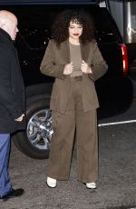 LYDIA WEST Arrives at CBS Studios in New York 04/05/2024