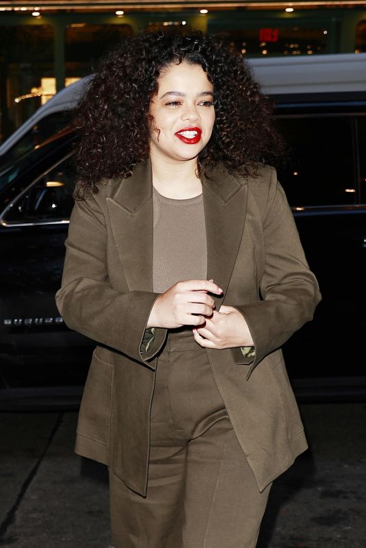LYDIA WEST Arrives at CBS Studios in New York 04/05/2024