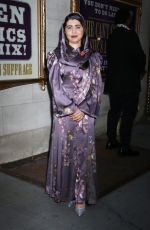 MALALA YOUSAFZAI Arrives at Suffs the Musical Opening Night at Music Box Theatre in New York 014/18/2024
