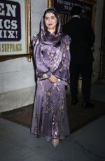 MALALA YOUSAFZAI Arrives at Suffs the Musical Opening Night at Music Box Theatre in New York 014/18/2024