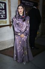 MALALA YOUSAFZAI Arrives at Suffs the Musical Opening Night at Music Box Theatre in New York 014/18/2024