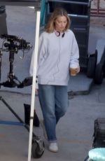 MARGOT ROBBIE on the Set of A Big Bold Beautiful Journey in Los Angeles 04/18/2024