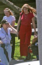 MARGOT ROBBIE on the Set of Big Bold Beautiful Journey in Los Angeles 04/10/2024