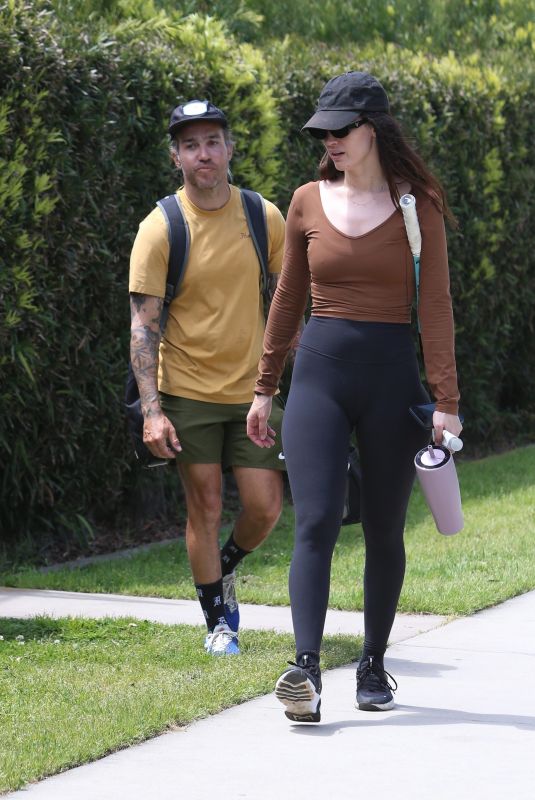 MEAGAN CAMPER and Pete Wentz Playing Tennis in Los Angeles 04/18/2024