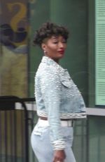 MEGAN THEE STALLION Arrives at Lakers Game at the Crypto.com Arena in Los Angeles 04/25/2024