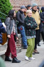 MICHELLE WILLIAMS and JENNY SLATE on the Set of Dying for Sex in Brooklyn 04/18/2024