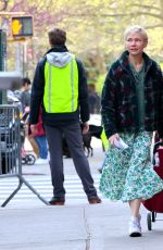 MICHELLE WILLIAMS on the Set of Dying for Sex in Brooklyn 04/17/2024