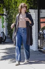 MILLA JOVOVICH and Her Daughter EVER ANDERSON Leaves Chateau Marmont in Los Angeles 04/17/2024