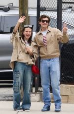 MILLIE BOBBY BROWN and Jake Bongiovi Out in New York 04/22/2024