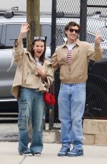 MILLIE BOBBY BROWN and Jake Bongiovi Out in New York 04/22/2024
