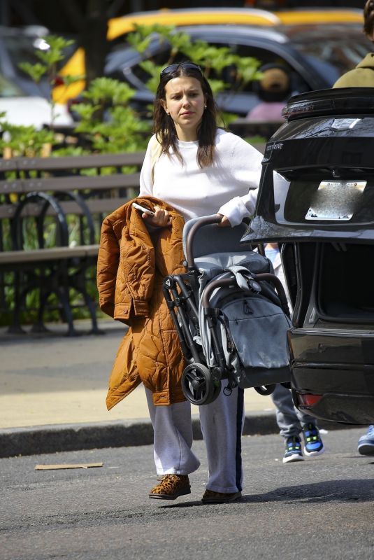 MILLIE BOBBY BROWN Out and About in New York 04/17/2024