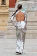 MYLEENE KLASS Arrives at Royal Albert Hall for Classic FM Live/Sky Arts Show in London 04/22/2024