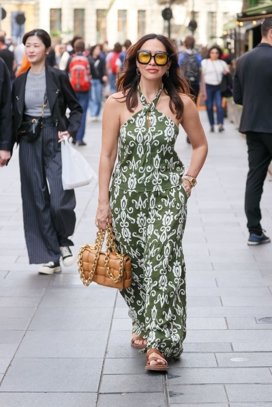 MYLEENE KLASS Arrives at Smooth Radio in London 04/13/2024