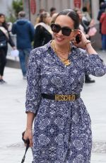 MYLEENE KLASS Arrives at Smooth Radio in London 04/20/2024