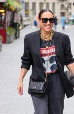 MYLEENE KLASS Arrives at Smooth Radio Studio in London 04/02/2024