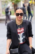 MYLEENE KLASS Arrives at Smooth Radio Studio in London 04/02/2024