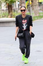 MYLEENE KLASS Arrives at Smooth Radio Studio in London 04/02/2024