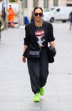 MYLEENE KLASS Arrives at Smooth Radio Studio in London 04/02/2024