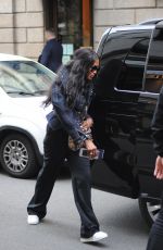 NAOMI CAMPBELL Shopping at Prada Store in Milan 04/05/2024