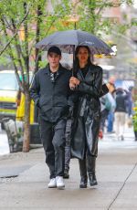 NATALIE KUCKENBURG and Paul Wesley Out in New York 04/18/2024